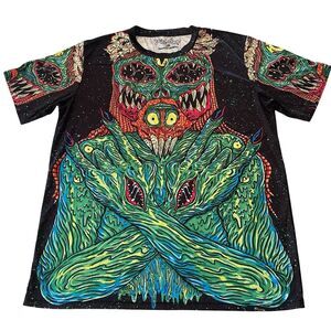 Waz Shop Visionary Art & Apparel Alien Monster T-Shirt Size 2X